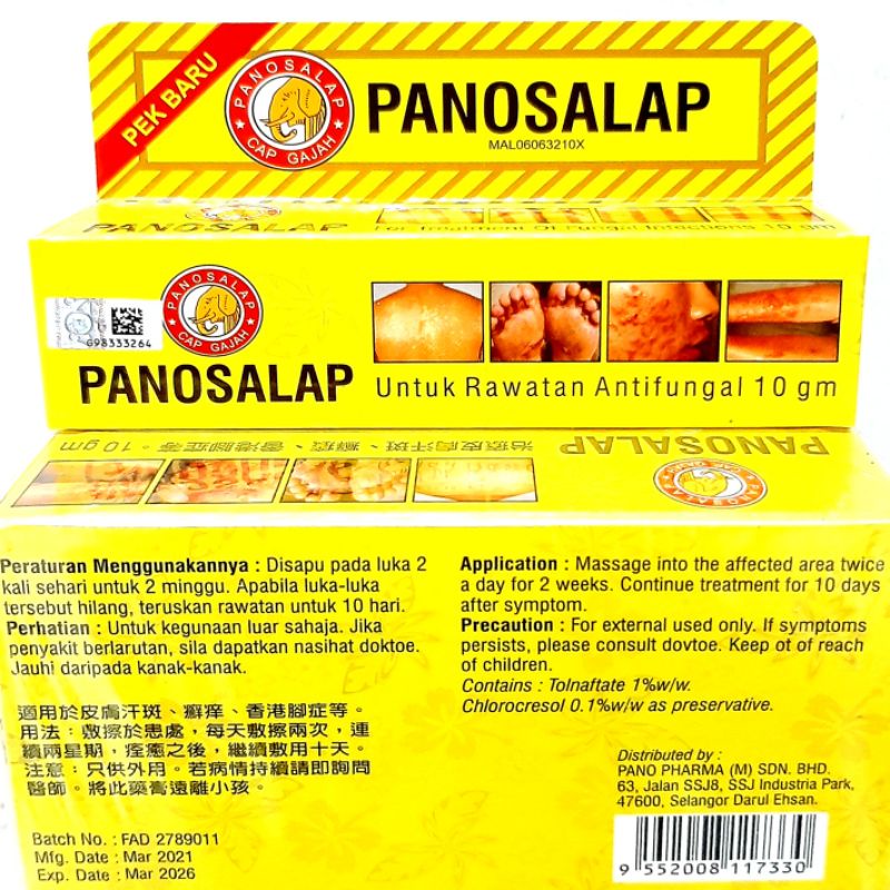 Cap Gajah Panau Salap Cream Antifungal 10gr  Shopee Malaysia