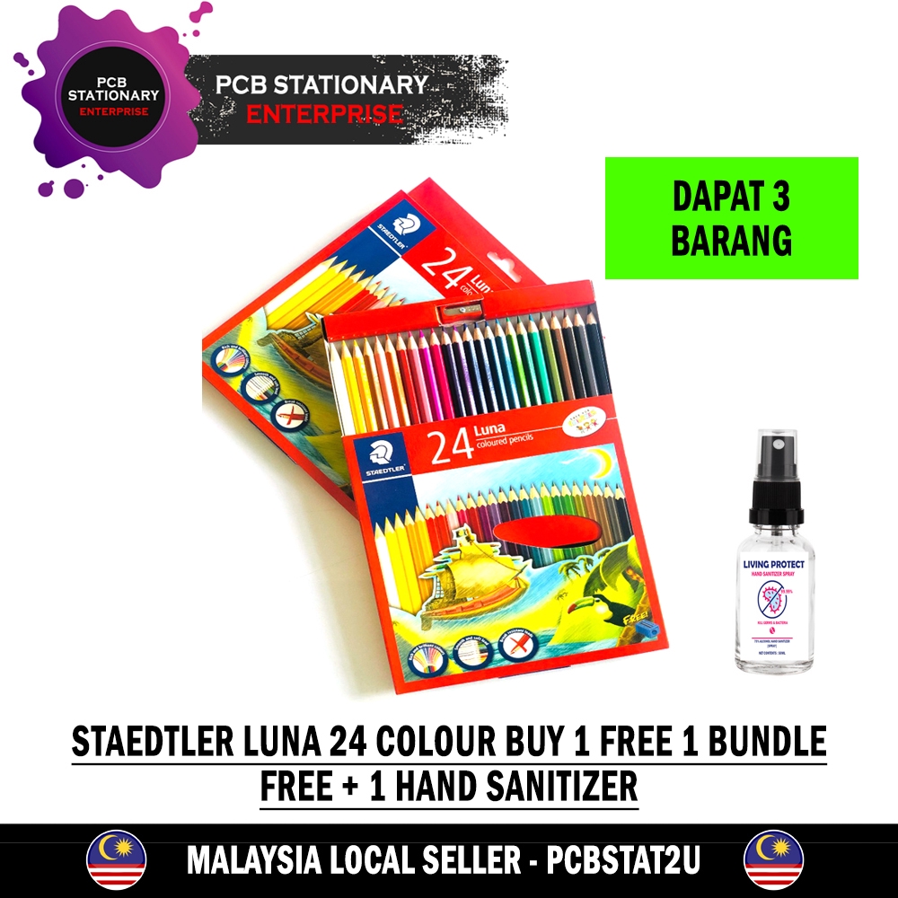 Staedtler Luna 24 Colour Pencil  Pencil Warna  x 2 Bundle 