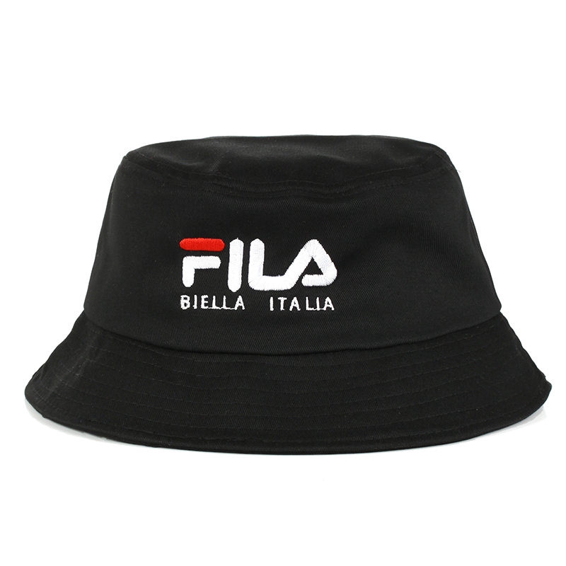 bucket hat fila black