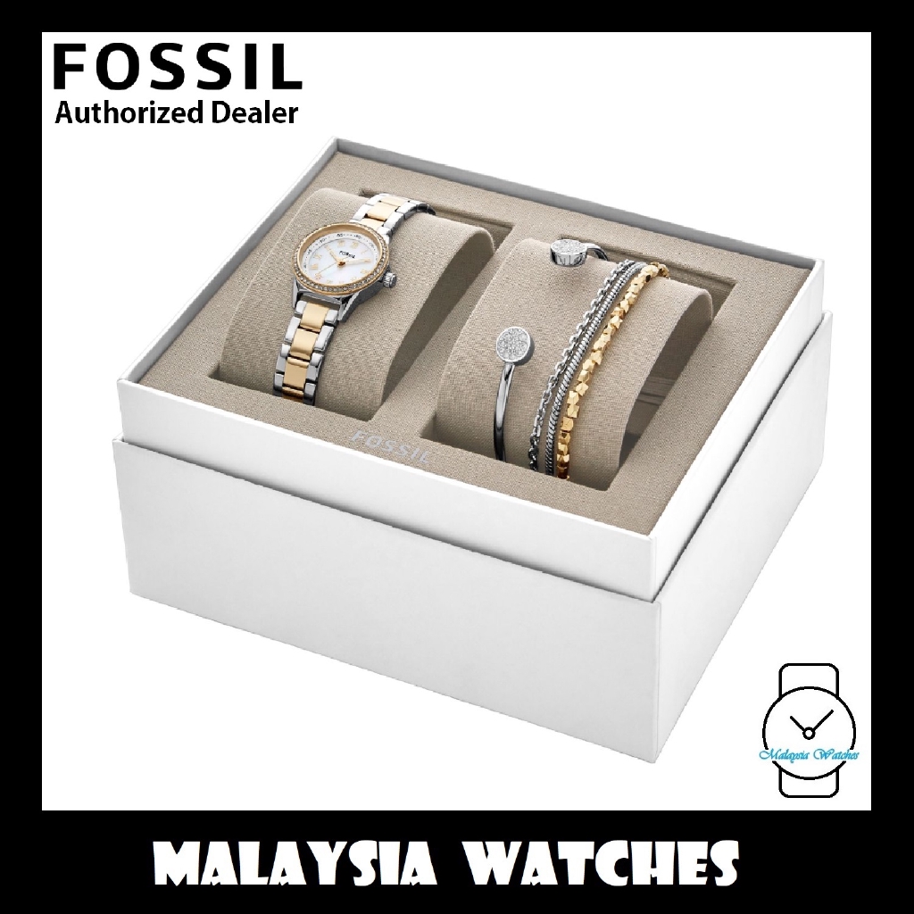 OFFICIAL WARRANTY) Fossil Women's BQ3298SET Blythe Two-Tone Stainless Steel  Watch and Jewelry Gift Set (2 Yrs Warranty) | Shopee Malaysia