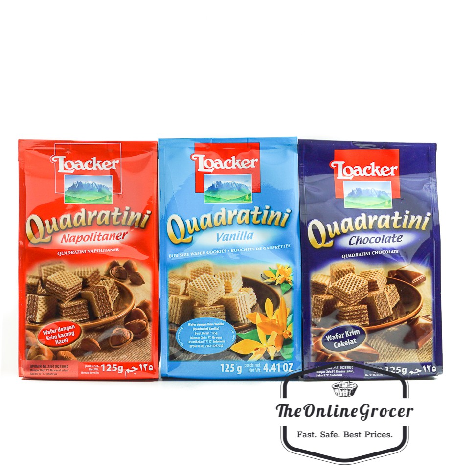 Loacker Quadratini Wafer Cookies 125gr Wafer Biscuits Loacker Shopee