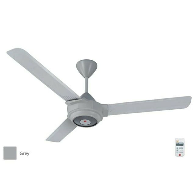Kdk K14x2 Remote Control Ceiling Fan 3 Blade Grey Shopee Malaysia