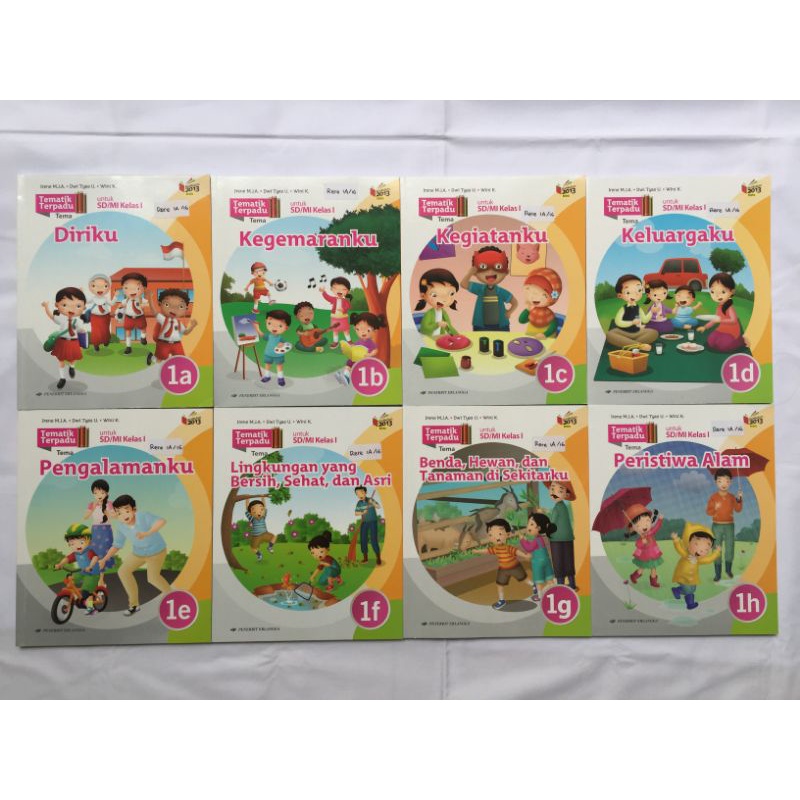 [NEW&SECOND, READ DESCRIPTION] Erlangga Integrated Thematic Package Book SET for Grade 1 Elementary School