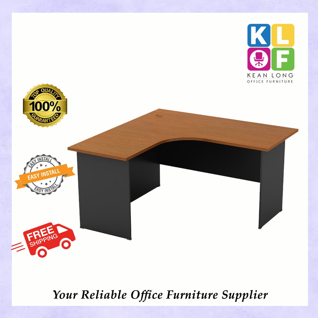 VO Superior compact table L shape/ Meja pejabat L/ Office L shape Table