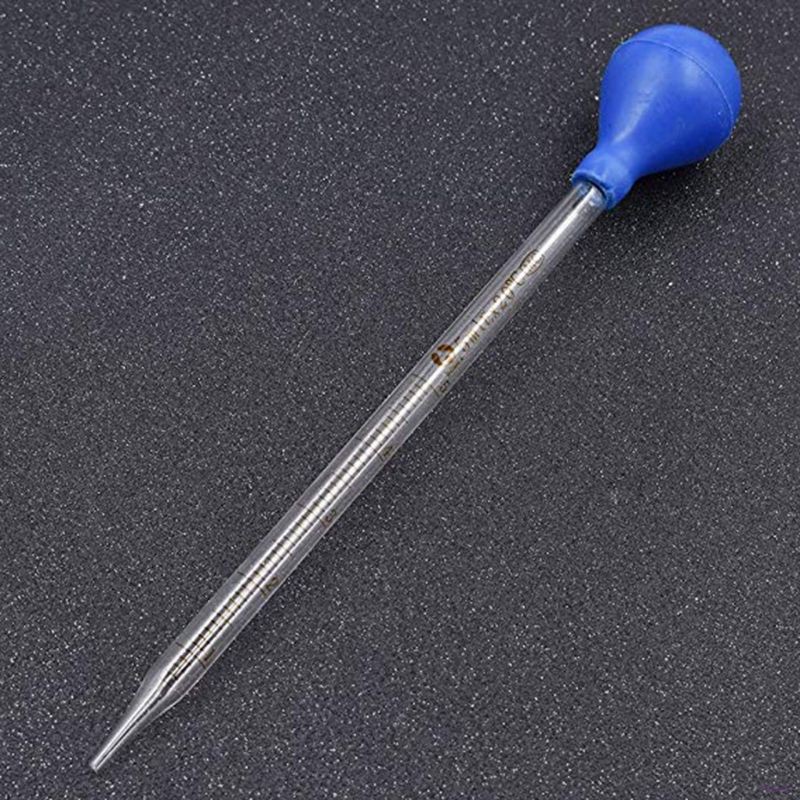 5ml Glass Scale Line Dropper Pipette Lab Dropper Dropping Pipet Blue