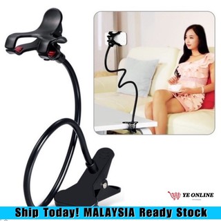 Adjustable Angle 360 Degree Desktop Long Arm Lazy Universal Phone Holder Grip with Clip Bed Table