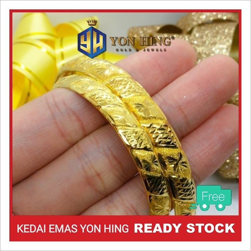 Gelang Tangan Kosong Emas 916 9 07g D6 15 Shopee Malaysia
