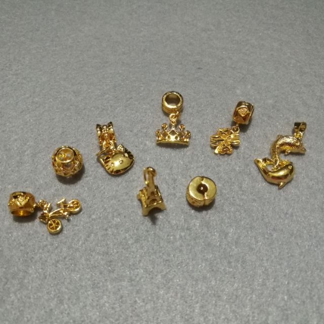 Emas  korea ala  jenis pandora  charms Shopee Malaysia