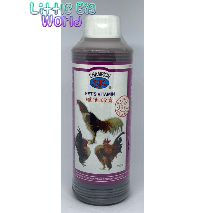 Vitamin Burung / Ayam Champion SK (Essential Vitamins for Birds) 200ml