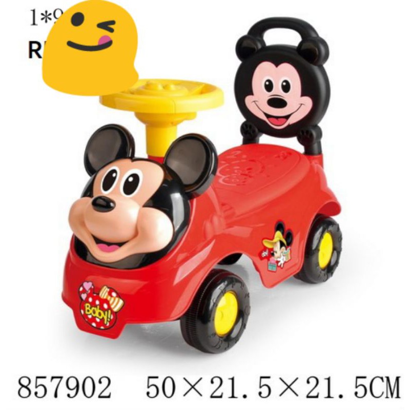 mickey mouse push car