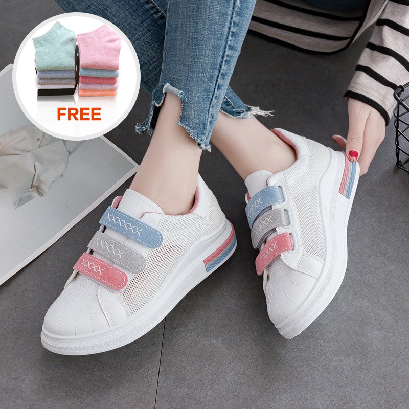 ladies canvas shoes with velcro fastening