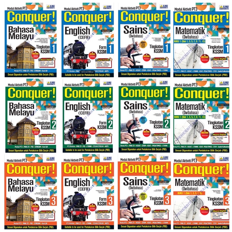 [MBO] Buku Latihan Conquer KSSM Modul Aktiviti PT3 Tingkatan 1.2.3