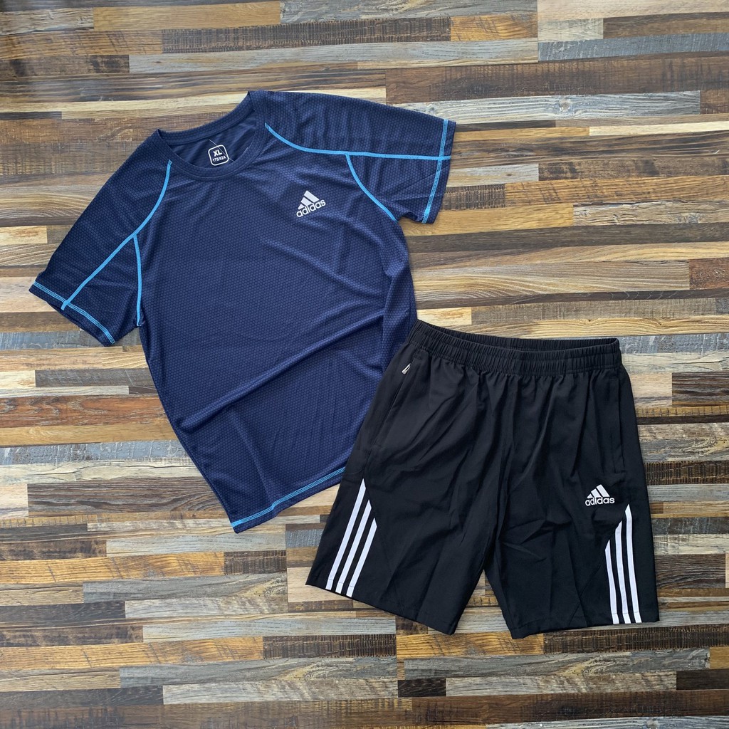 adidas shirt and shorts set mens