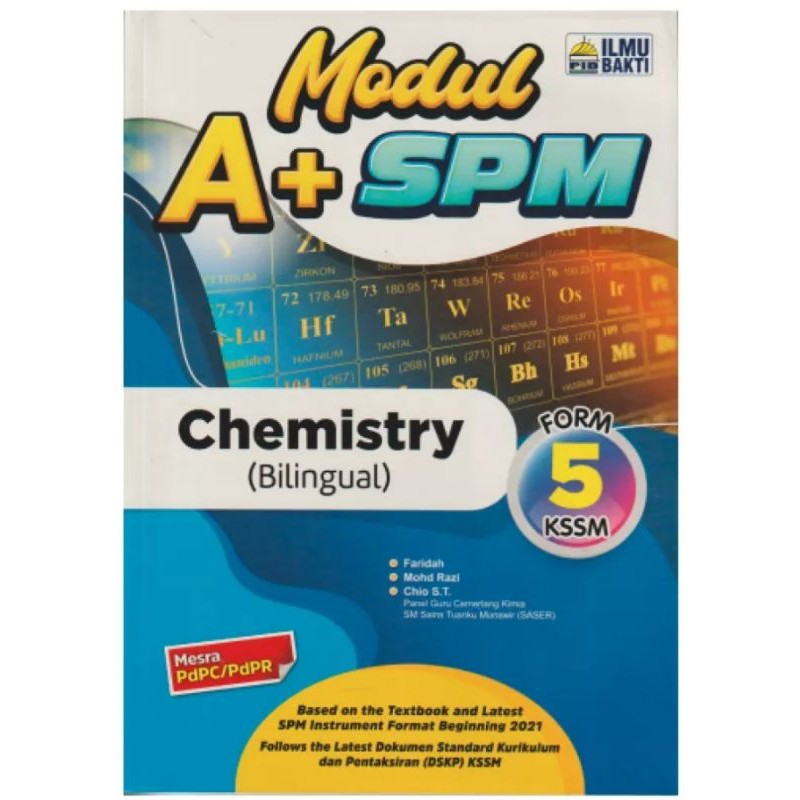 Modul A+ SPM Chemistry Form 5 (Bilingual)  Shopee Malaysia