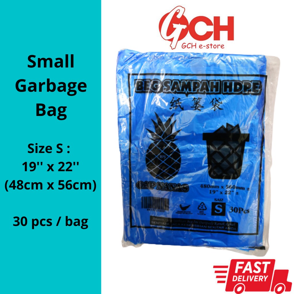 Blue Small Garbage Bag / Small Rubbish Bag / Plastik Beg Sampah Biru 19