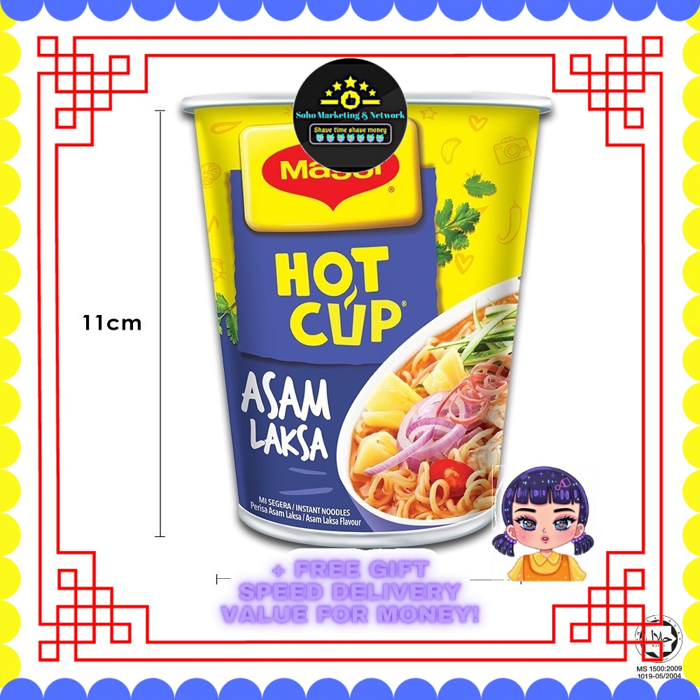 SM Maggi Hot Cup Instant Noodle Asam Laksa 60g Shopee Malaysia