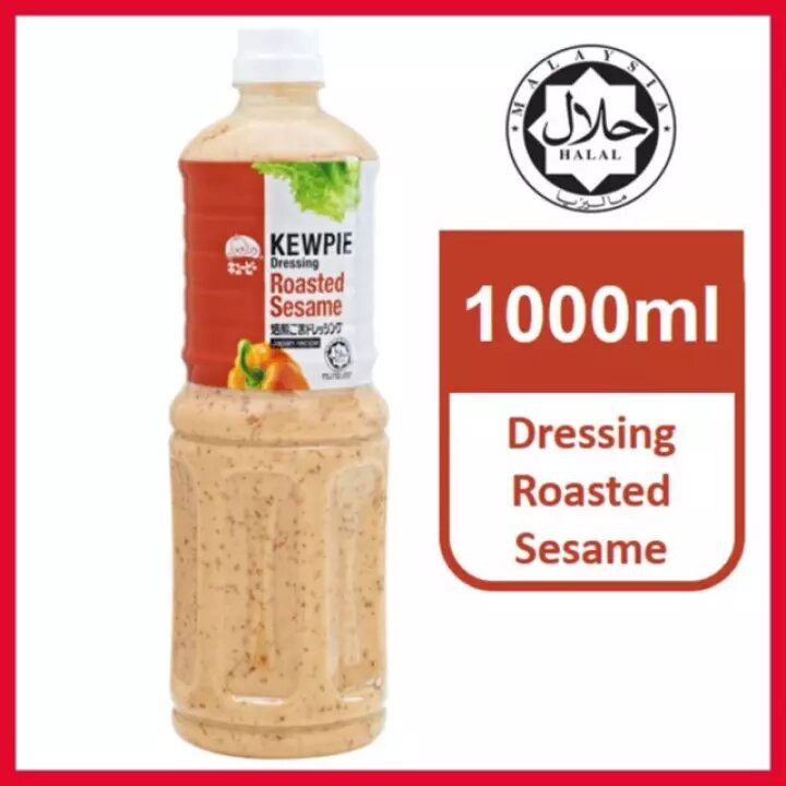Ready Stock! Kewpie Roasted Sesame Dressing 1000ml Halal No1 Best