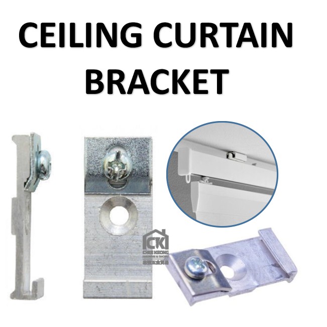 Star Brand Aluminium Curtain Rail, Curtain Rail Ceiling Brackets