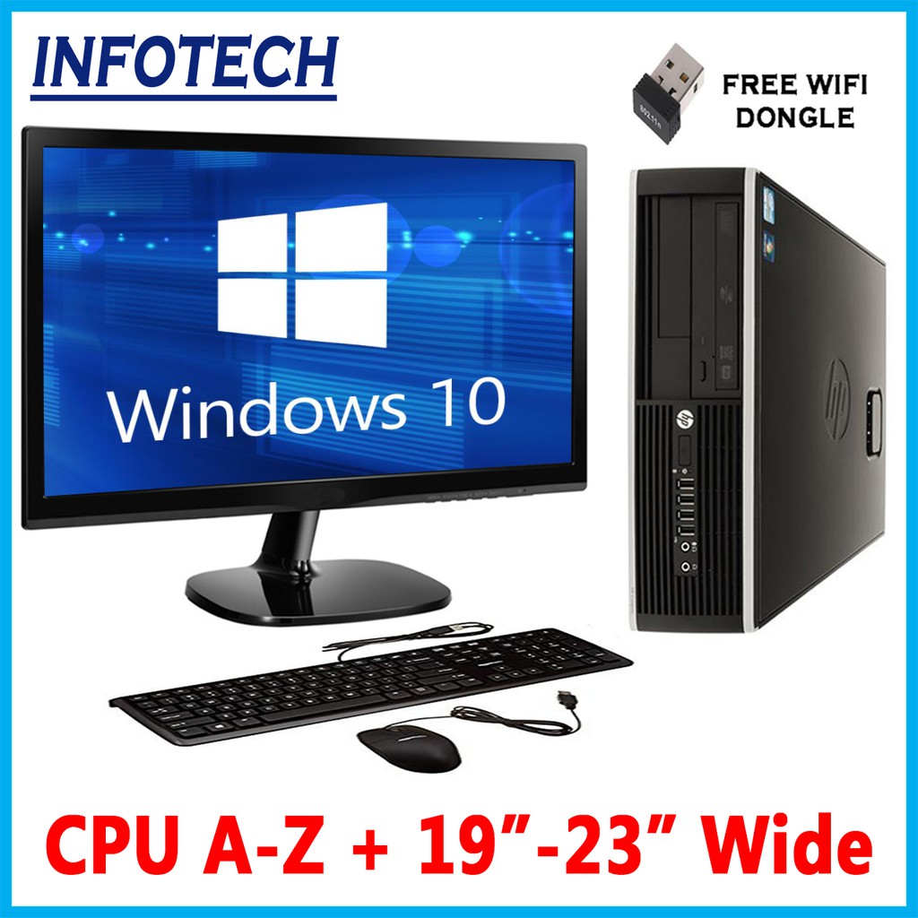 Gaming Complete Set Intel Core I7 8gb Ddr3 500gb Hdd 19 Monitor Wifi Kb M Desktop Pc I5 I3 250gb Dell Lenovo Hp Shopee Malaysia