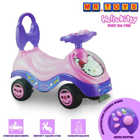 girl push car