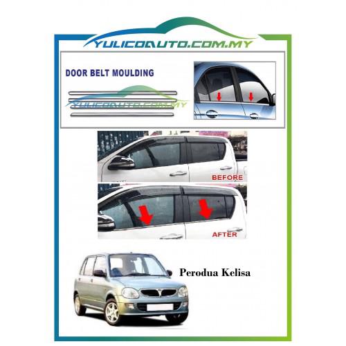 Perodua Viva Chrome Window Trim/Lining/Door Belt Moulding 