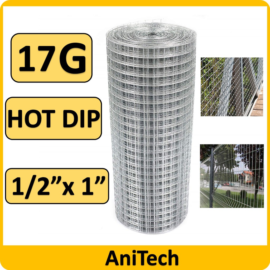1 2 X 1 X 17g X 3 X100 Anitech Hot Dip Galvanized Brc Welded Iron Wire Mesh Net Netting Dawai Jaring Shopee Malaysia