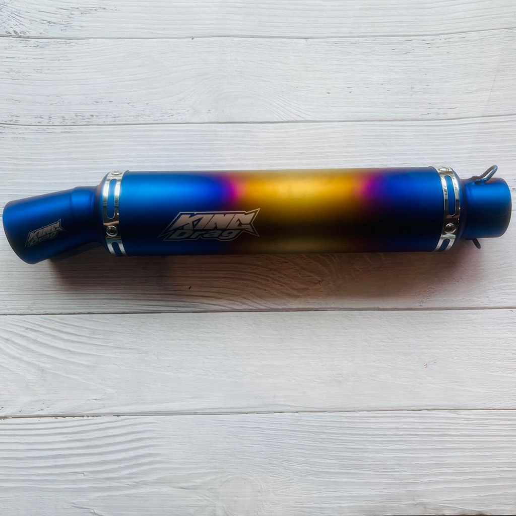 EKZOS TABUNG King Drag Exhaust PIPE Exzos Y15ZR LC135 RS150 EX5 DREAM Wave 125 SCK RCB UMA