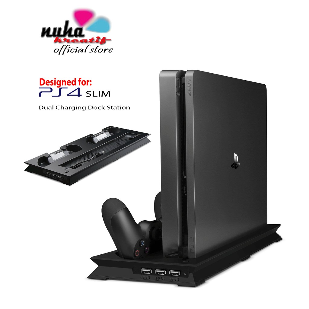 ps4 slim stand with fan