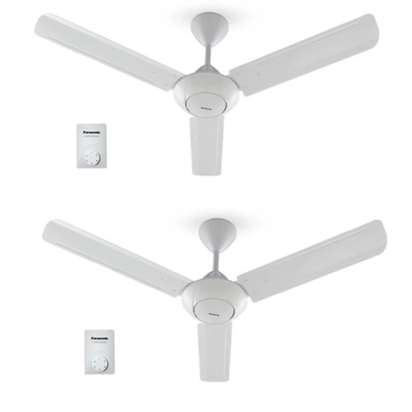 Panasonic 3 Blades Ceiling Fan 48 F M12a0 Vbwh Twin Set