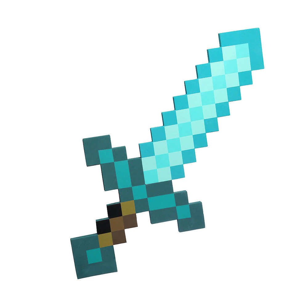 Minecraft Diamond Sword Cosplay Foam Shopee Malaysia