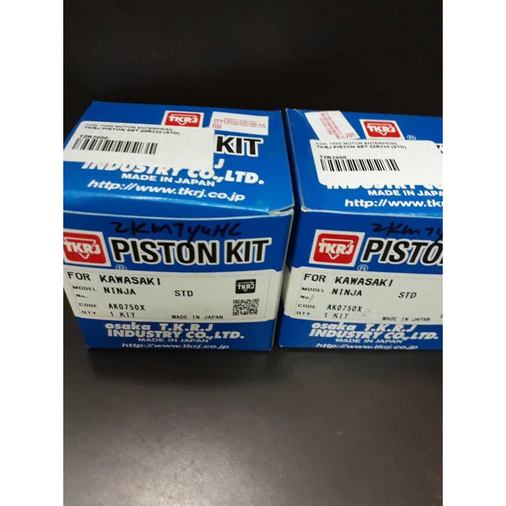 TKRJ PISTON SET ZZR250 NINJA 250 STD / 0.25 / 0.50 Shopee Malaysia