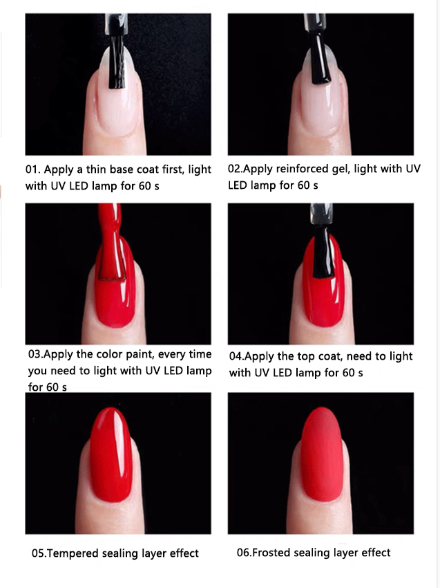 SX Functional Nail Polish Gel Base Coat/ Reinforced Gel / Tempered Top Coat  / Matte Top Coat UV Soak Off Gel Nail Salon | Shopee Malaysia