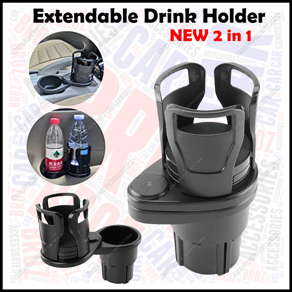 Universal Car Extendable Drink Holder Organizer Organiser Expand 360