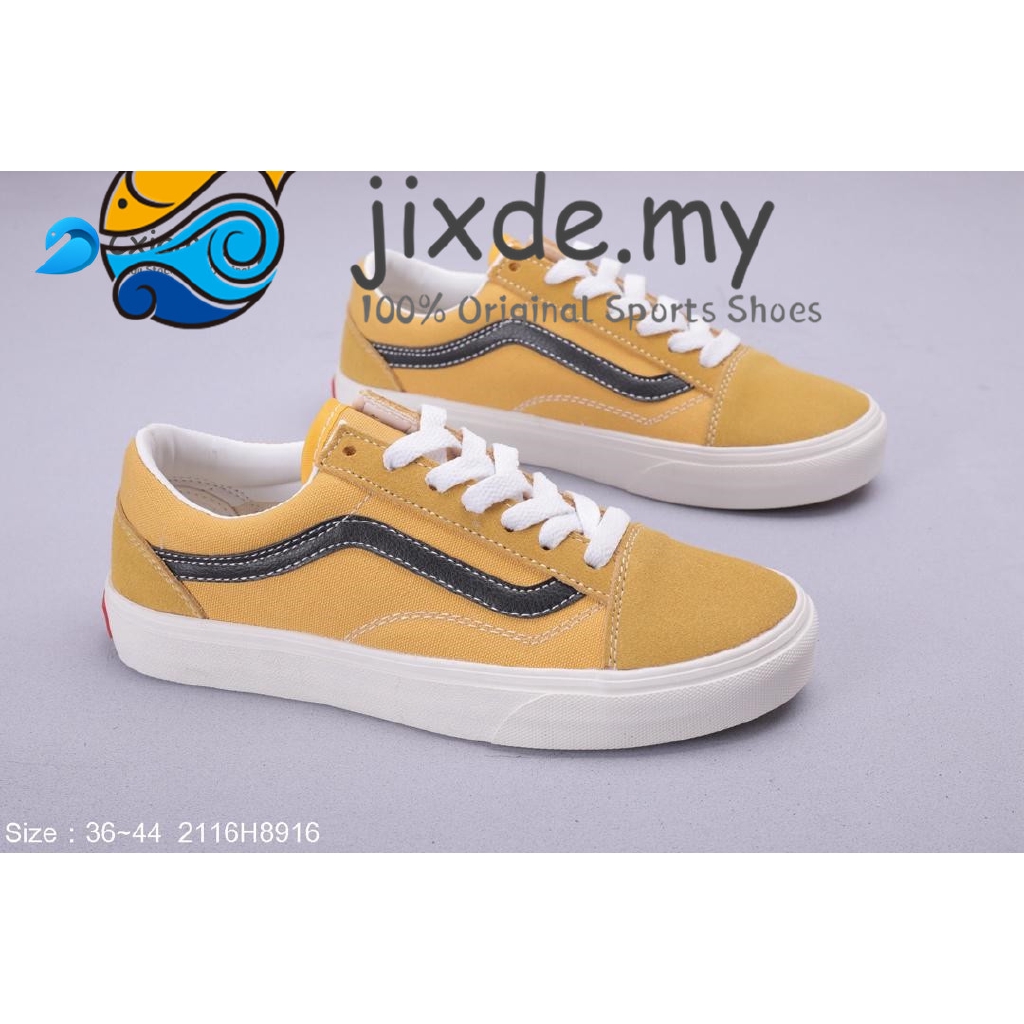 vans shoes yellow black