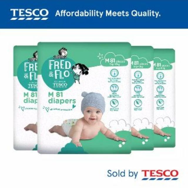 tesco pampers size 2
