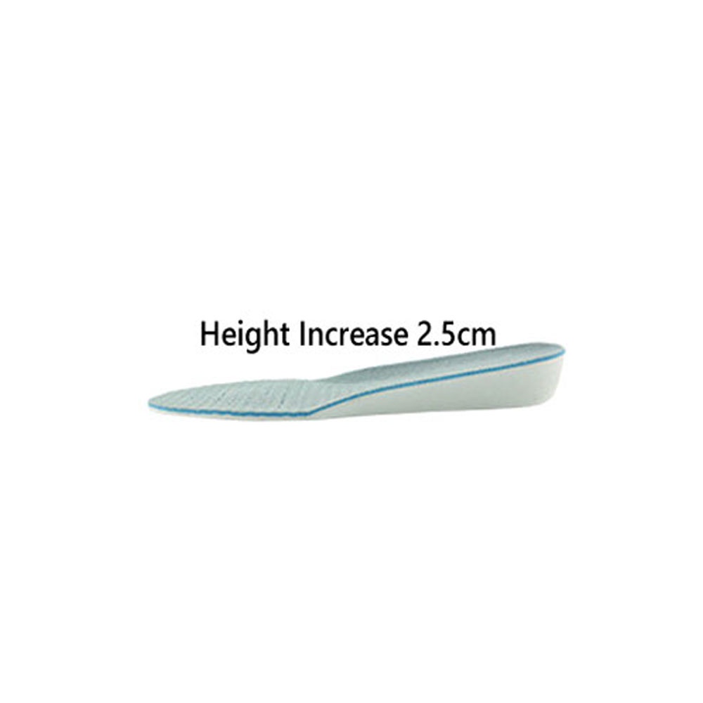 Men Women Height Increase Sport Shoes Insole 2.5/3.5cm Comfortable Breathable Sweet Absorption Pelapik Kasut Tinggi 增高鞋垫