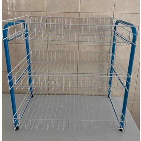 3 Layer Dish Rack/Rak Pinggan 3 Tingkat[Tebal]/Rak pinggan 3tier/Rak ...