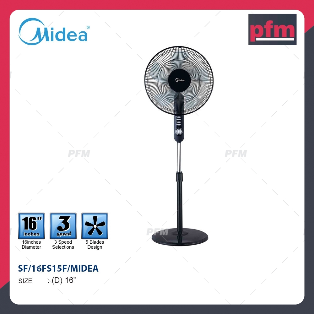 Midea Mf 16fs15f 16 Stand Fan With Timer Shopee Malaysia