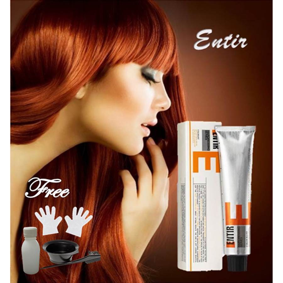 Entir Coloring Creme 100ml Free Developer Color Bowl Color