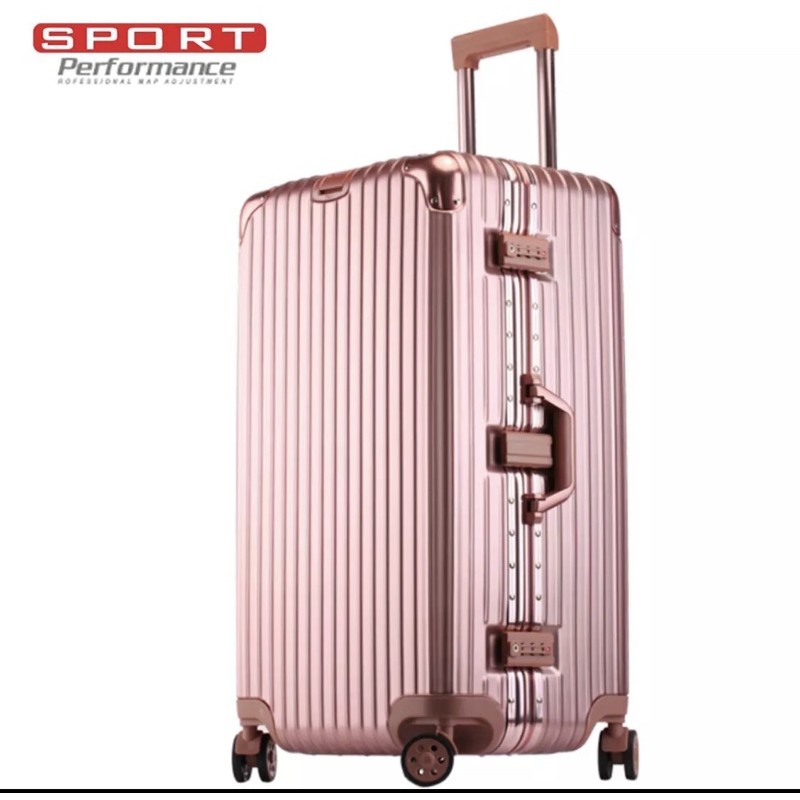20/24/26/29" inch Sport Edition Aluminum Frame Anti-theft Case+ Shining Pc Surface Hard Case luggage bag bagasi suitcase