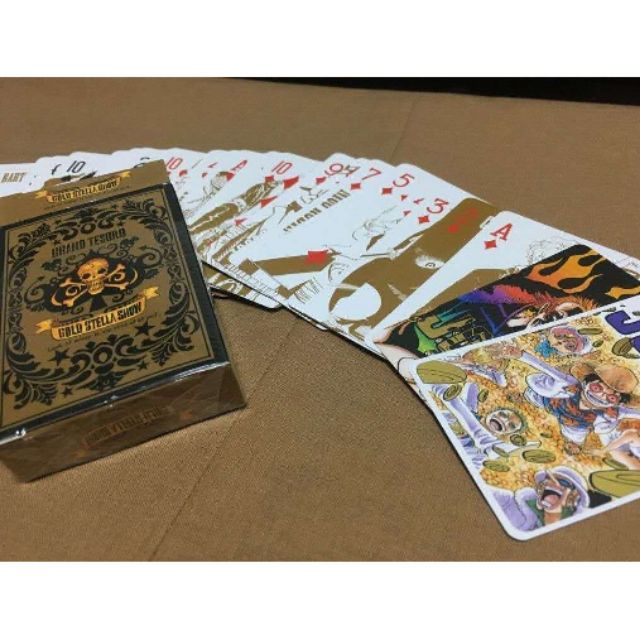 Japanese Anime One Piece Film Gold Stella Show Grand Tesoro Trump Playing Cards Theater Promo One Piece