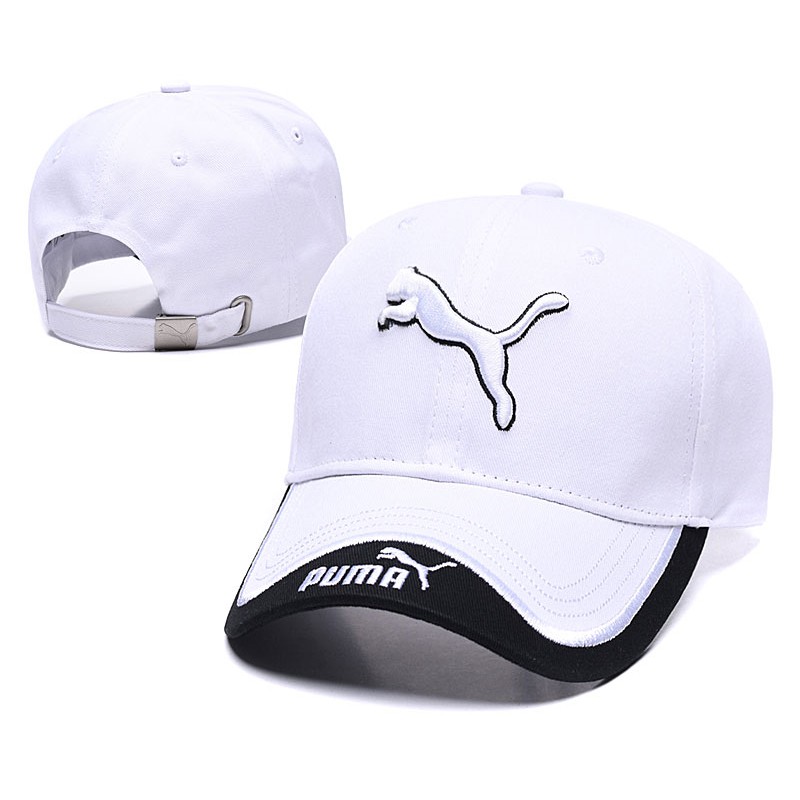 white puma hat