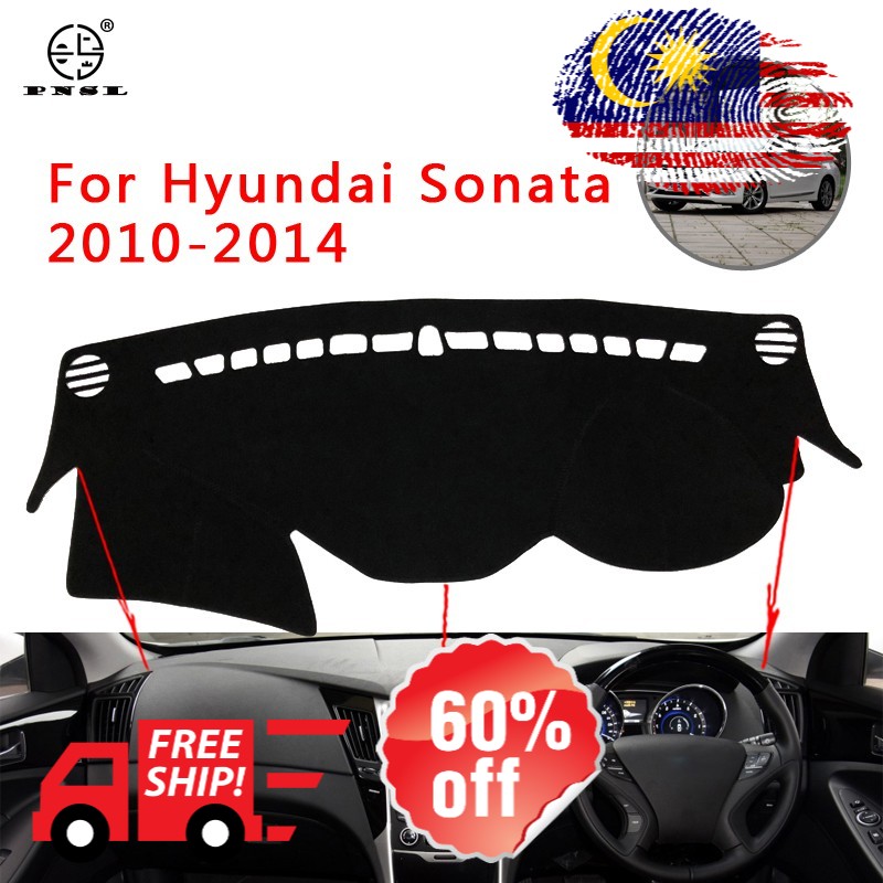 PNSL Car Dashboard Cover Dash Mat Dash Pad Carpet For Hyundai Sonata