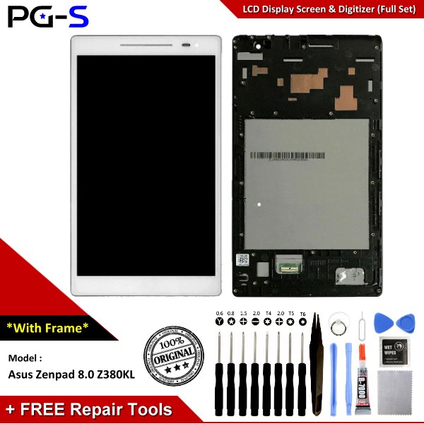 Ori Lcd For Asus Zenpad 8 0 Z380kl P024 Touch Screen Digitizer White Shopee Malaysia