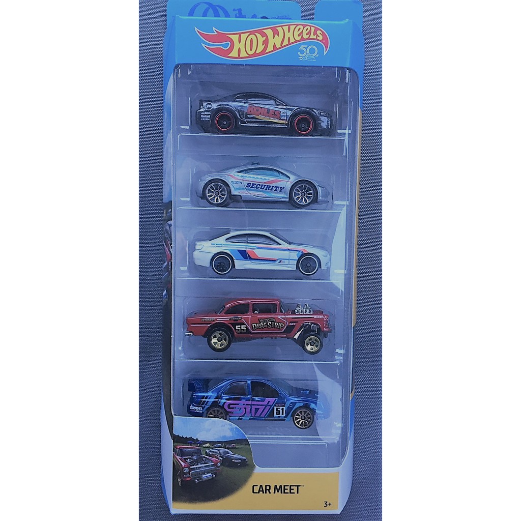 hot wheels car meet 5 pack