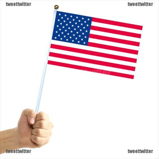 Twe Plastic Rod United State Union Us Flag Hand Waving Flags American Flag Shopee Malaysia - waving flag roblox