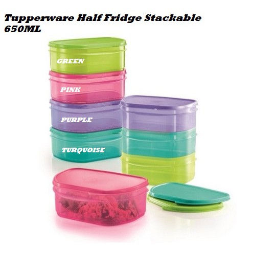 Tupperware Half Fridge Stackable 650ml (1)
