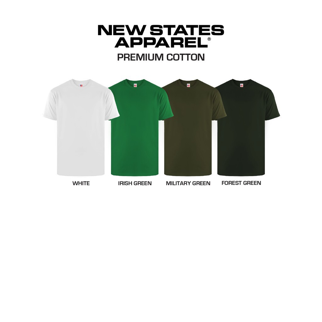 Download Nsa Import T Shirt New States Apparel Premium Tagless 7201 Cotton Combed 24s Without Side Sewing Shopee Malaysia