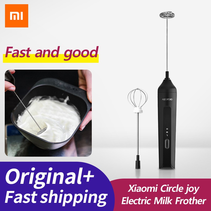 Xiaomi Circle joy Milk Frother Handheld Electric Foam Maker Mixer Cream Whisk Egg Beater/ 3
