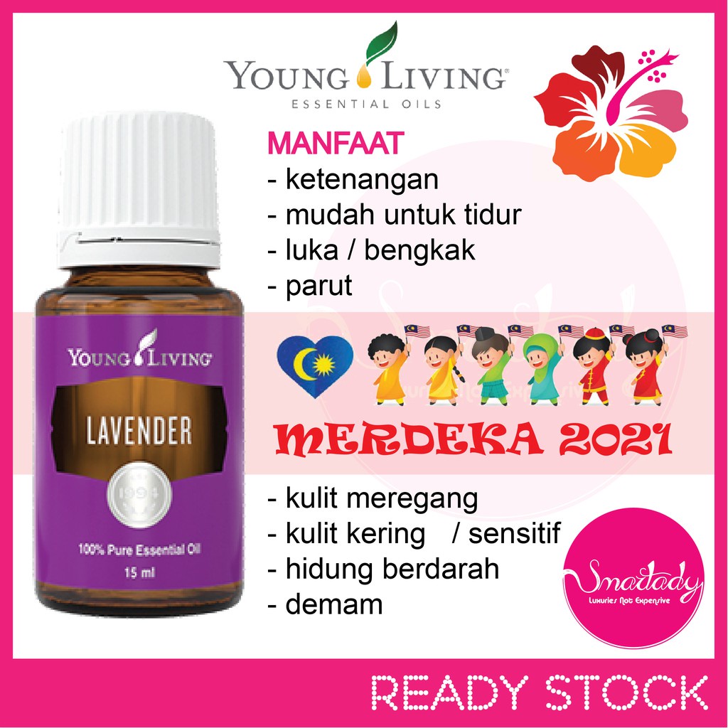 Ready Stock Young Living Lavender Essential Oil 薰衣草精油 15ml 5ml Yl Pure Eo Aromatherapy Minyak Patiღ